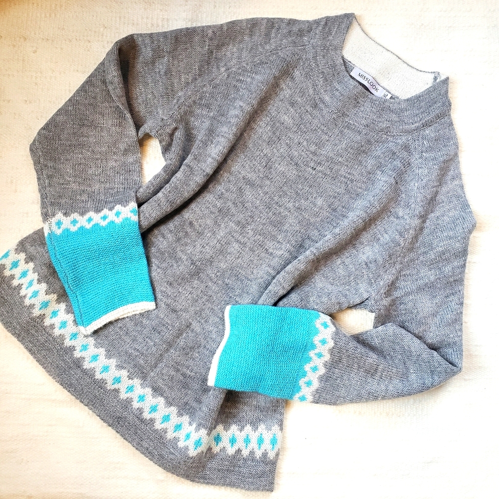 Nordic mock neck pullover